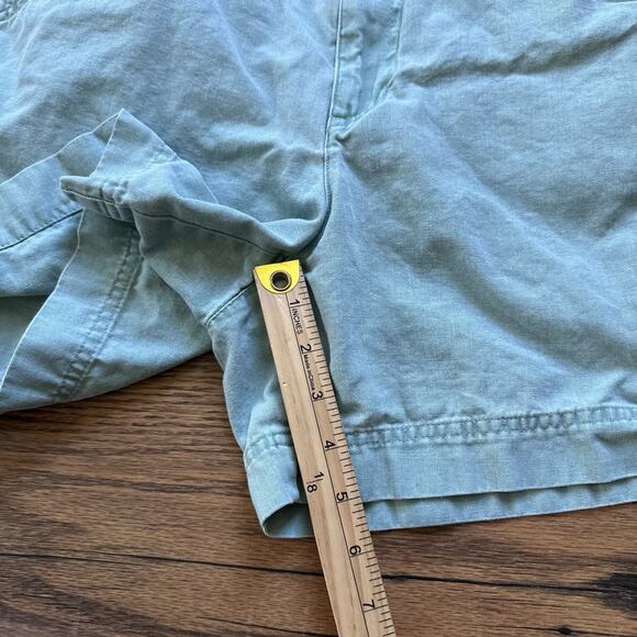 Vintage Liz Claiborne Lizwear Shorts 10 Green High Waist Cotton 90s Mom Shorts - Picture 5 of 7